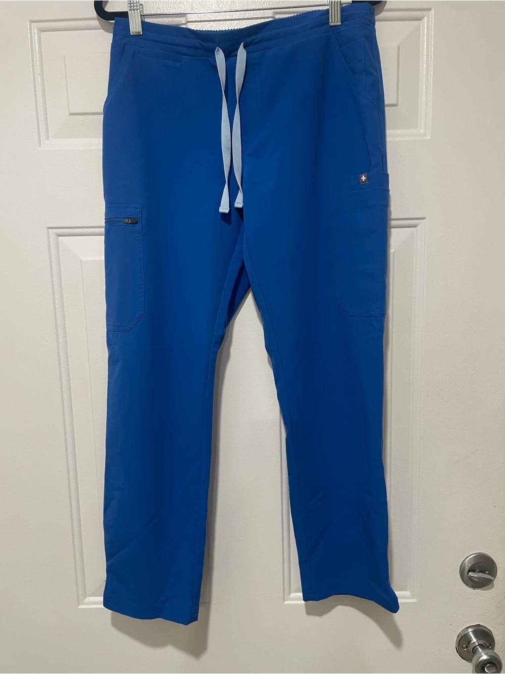 Women’s Royal Blue Drawstring Cargo Jogger Pants